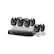 Left. Swann - 8-Channel, 8-Camera Indoor/Outdoor Wired 4K UHD 2TB DVR Surveillance System - Black/White.