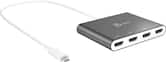 j5create - USB-C to 4-Port HDMI Multi-Monitor Adapter - Silver