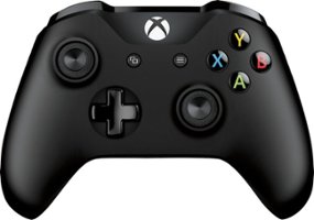 Microsoft - Geek Squad Certified Refurbished Wireless Controller for Xbox One and Windows 10 - Black - Front_Zoom