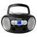 Front. Toshiba - CD-RW/CD-R/CD-DA Boombox with AM/FM Radio - Black.