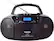 Front. Toshiba - CD-RW/CD-R/CD-DA Boombox with AM/FM Radio - Black.