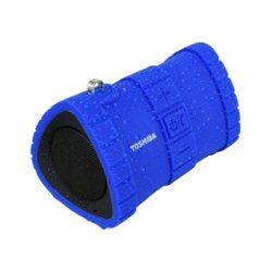 Toshiba - TY-WSP100 Portable Bluetooth Speaker - Blue - Front_Zoom