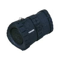 Toshiba - TY-WSP100 Portable Bluetooth Speaker - Black - Front_Zoom