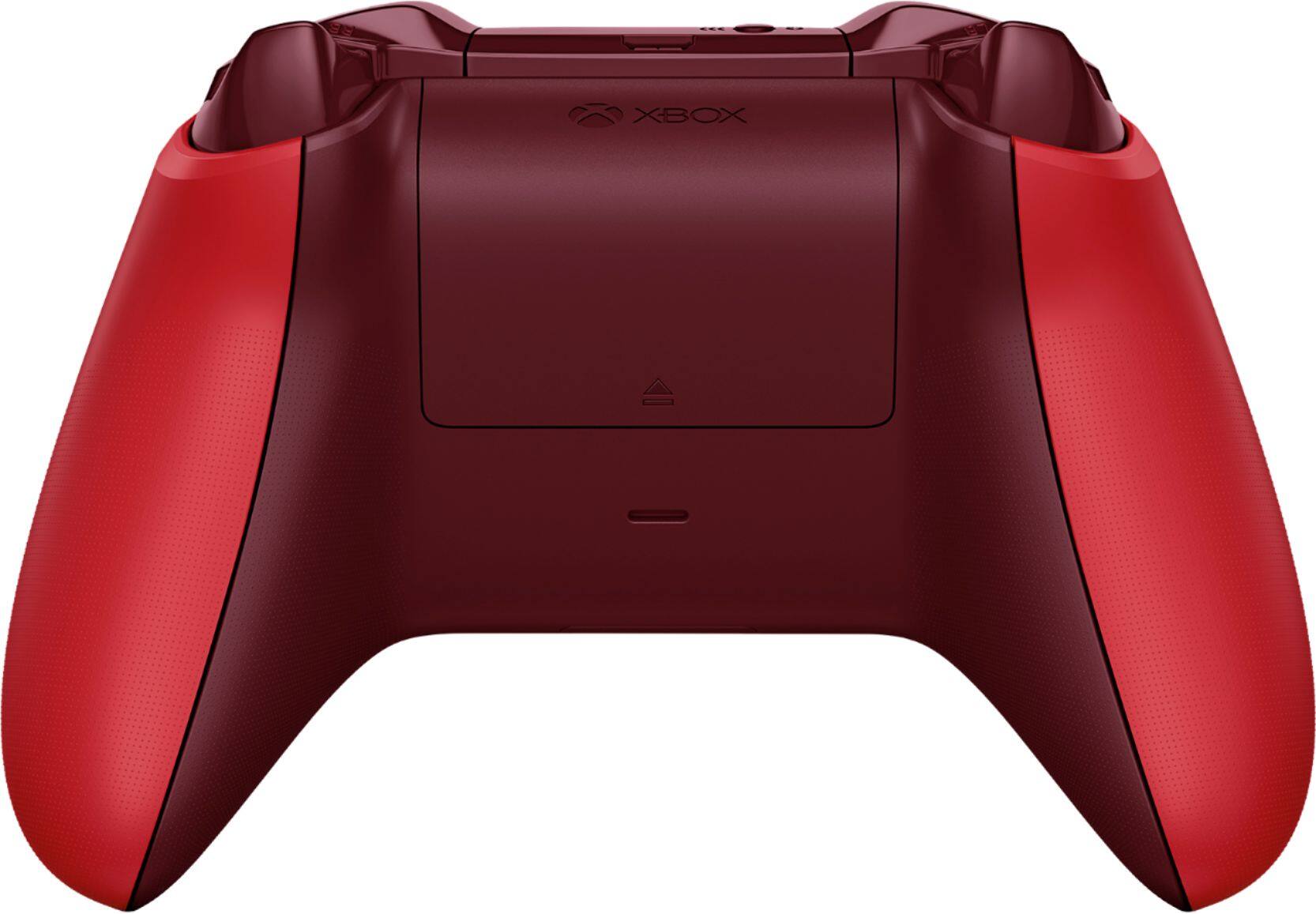 Back. Microsoft - Geek Squad Certified Refurbished Wireless Controller for Xbox One and Windows 10 - Red.