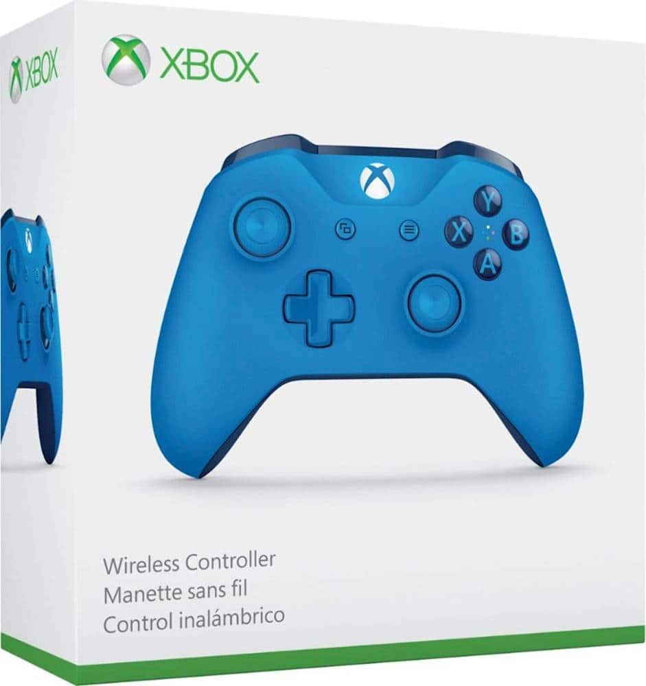 Alt View 11. Microsoft - Geek Squad Certified Refurbished Wireless Controller for Xbox One and Windows 10 - Blue.