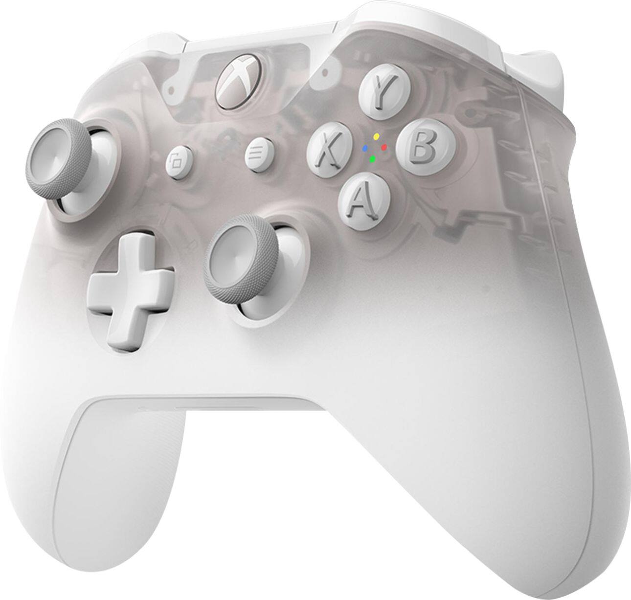 Left. Microsoft - Geek Squad Certified Refurbished Special Edition Wireless Controller for Xbox One and Windows 10 - Phantom White.