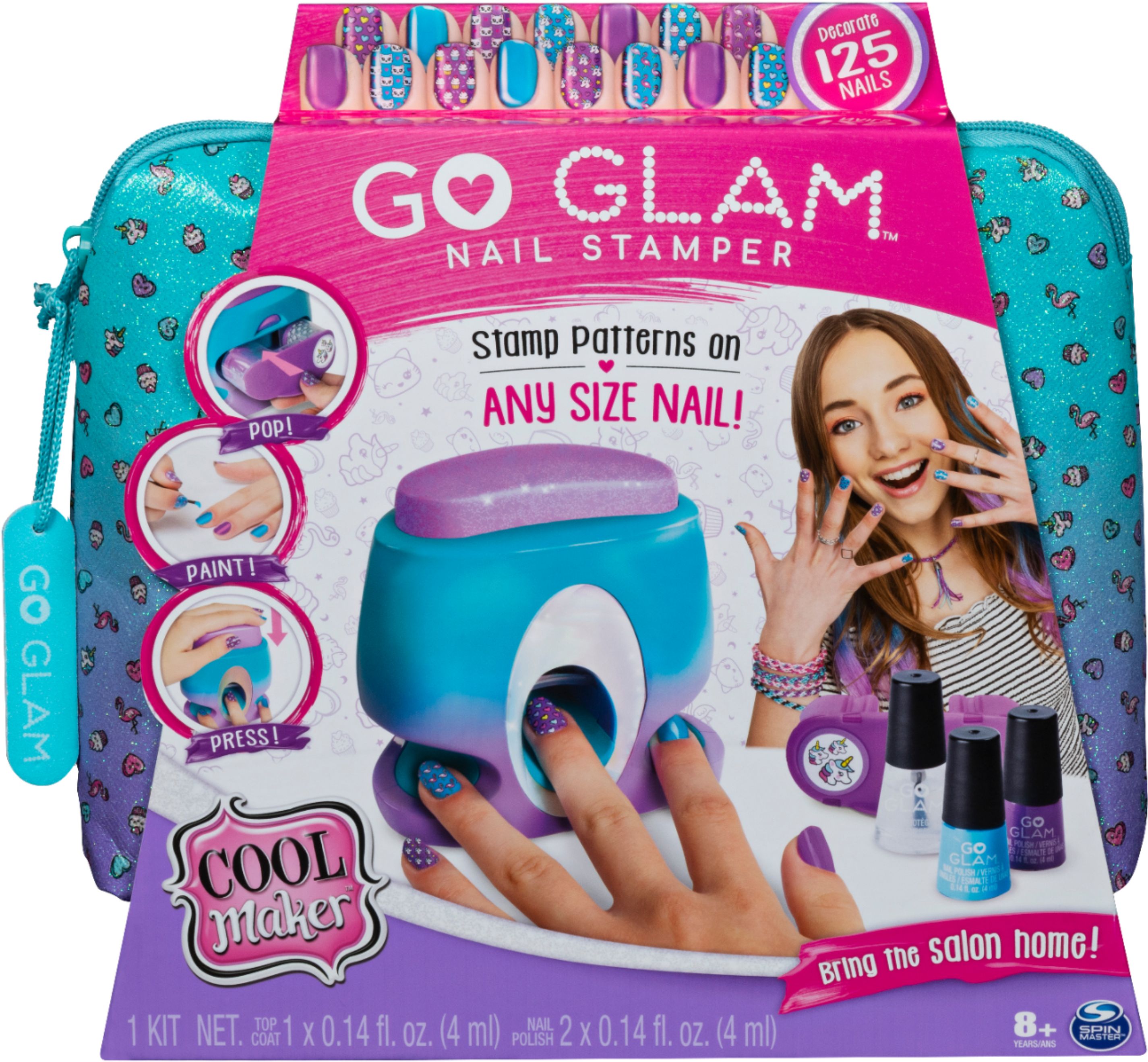 Spin Master Cool Maker Go Glam Nail Stamper Kit + Refill Bundle - Makhsoom