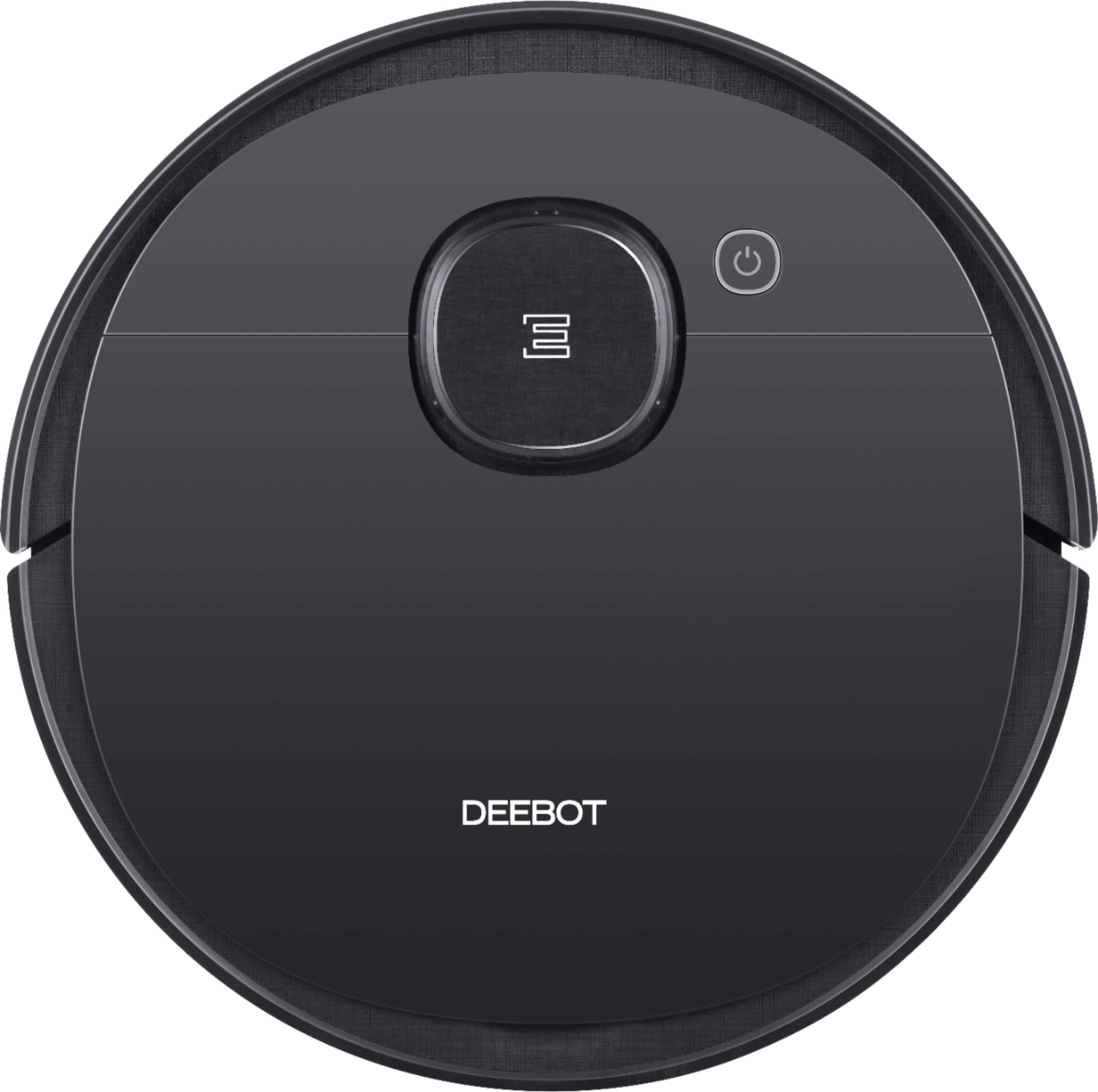 Front. ECOVACS Robotics - DEEBOT OZMO 950 Wi-Fi Connected Robot Vacuum & Mop - Black.