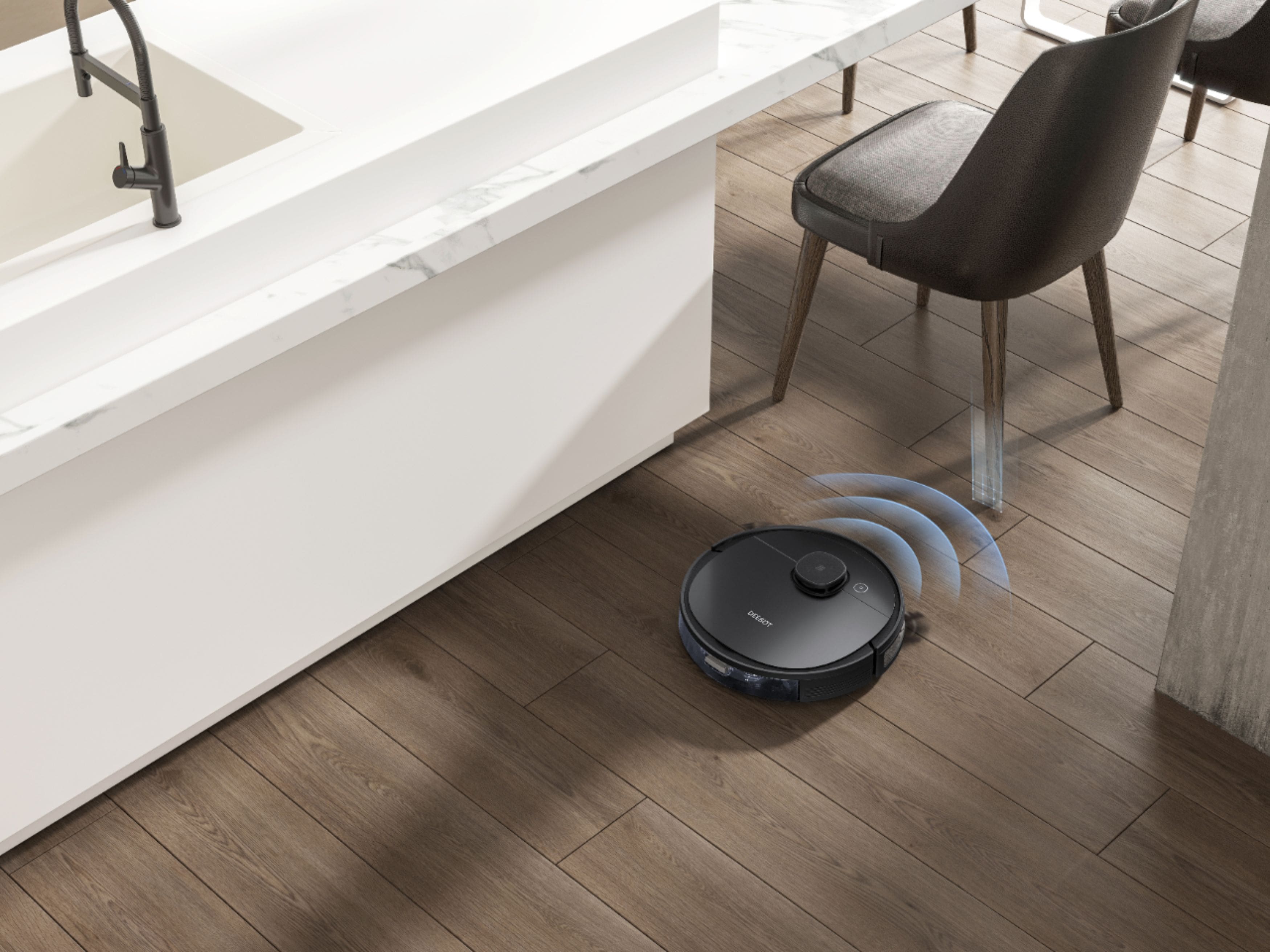 Alt View 17. ECOVACS Robotics - DEEBOT OZMO 950 Wi-Fi Connected Robot Vacuum & Mop - Black.