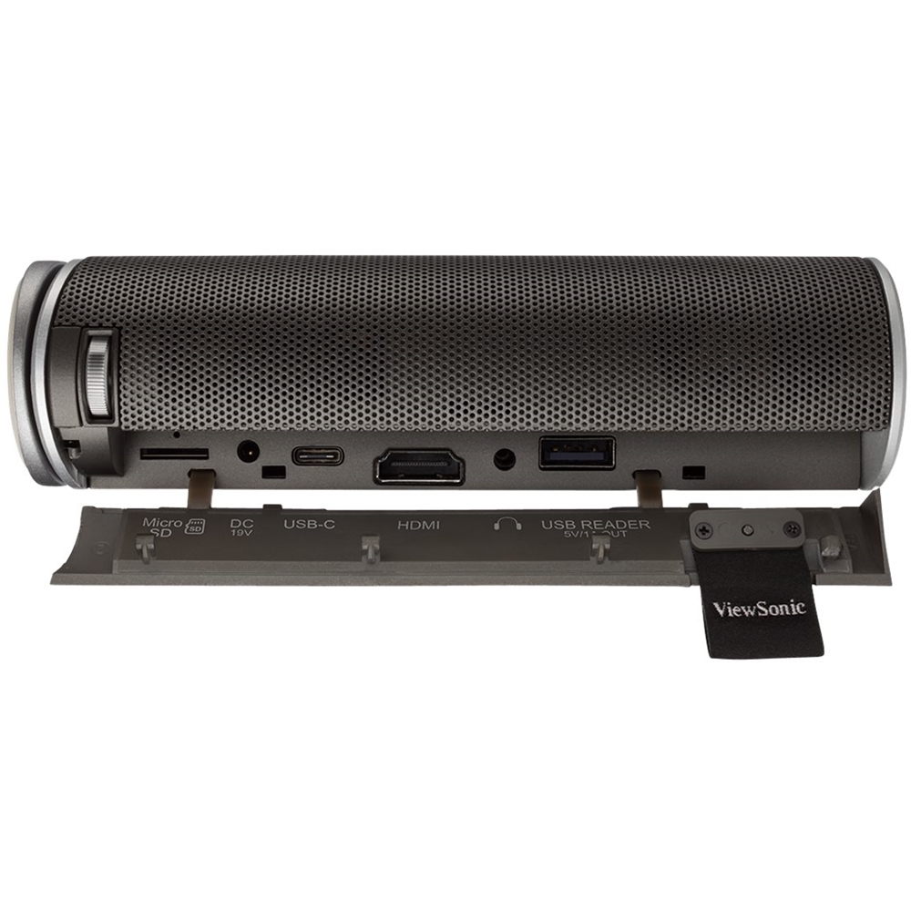 Angle View: ViewSonic - M1+ WVGA Wireless Portable Projector - Black/Silver