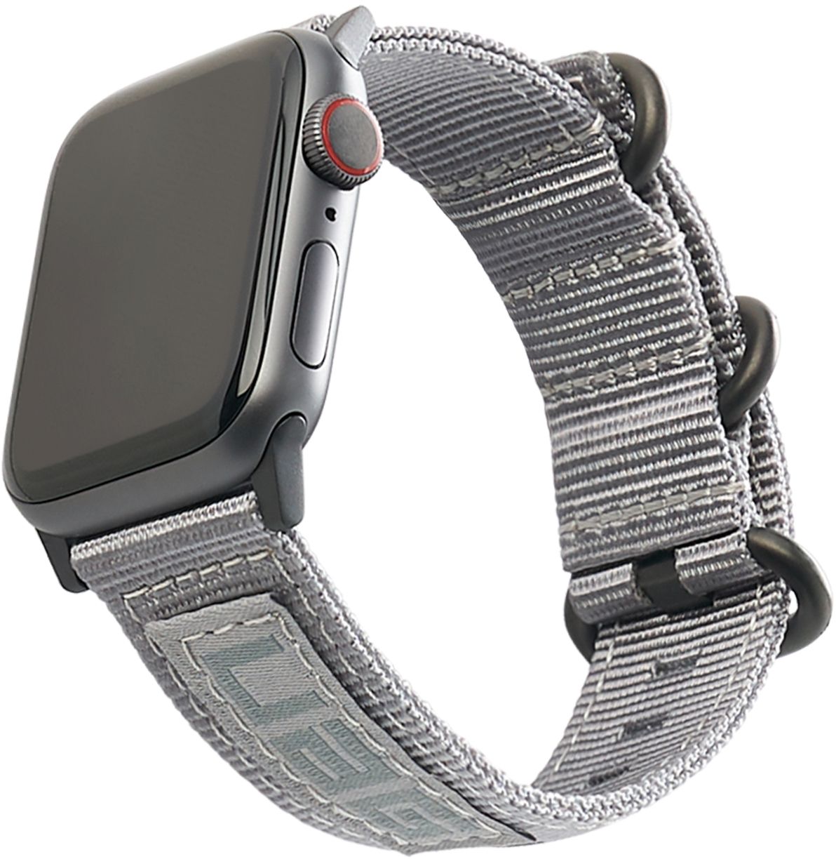 Angle View: UAG - Nato Nylon Watch Strap for Apple Watch™ 38mm and 40mm - Gray