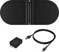 HyperX - ChargePlay Base 15W Qi Certified Wireless Charging Pad for iPhone/Android - Black - Front_Zoom