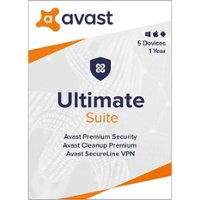 AVG - Ultimate Suite (5 Devices) (1-Year Subscription) - Android, Mac OS, Windows, Apple iOS [Digital] - Front_Zoom