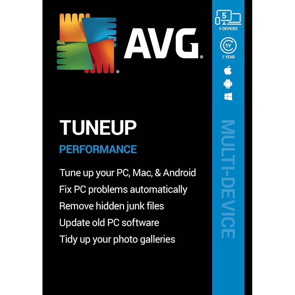 AVG - TuneUp (5-Device) (1-Year Subscription) - Android, Mac, Windows [Digital]