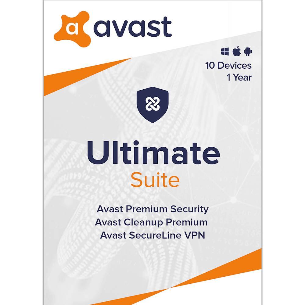 Front. AVG - Ultimate Suite (10 Devices) (1-Year Subscription).