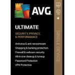 Front. AVG - Ultimate (1 Device) (1-Year Subscription).