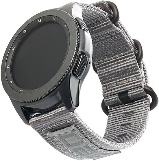 Uag Nato Nylon Watch Strap For Samsung Galaxy Watch Series 42mm Gray 29181c114030 Best Buy