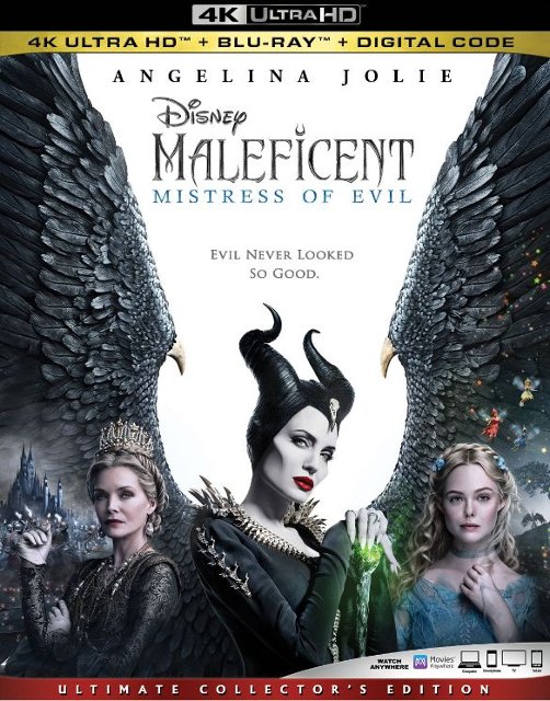 Front Standard. Maleficent: Mistress of Evil [Includes Digital Copy] [4K Ultra HD Blu-ray/Blu-ray] [2019].