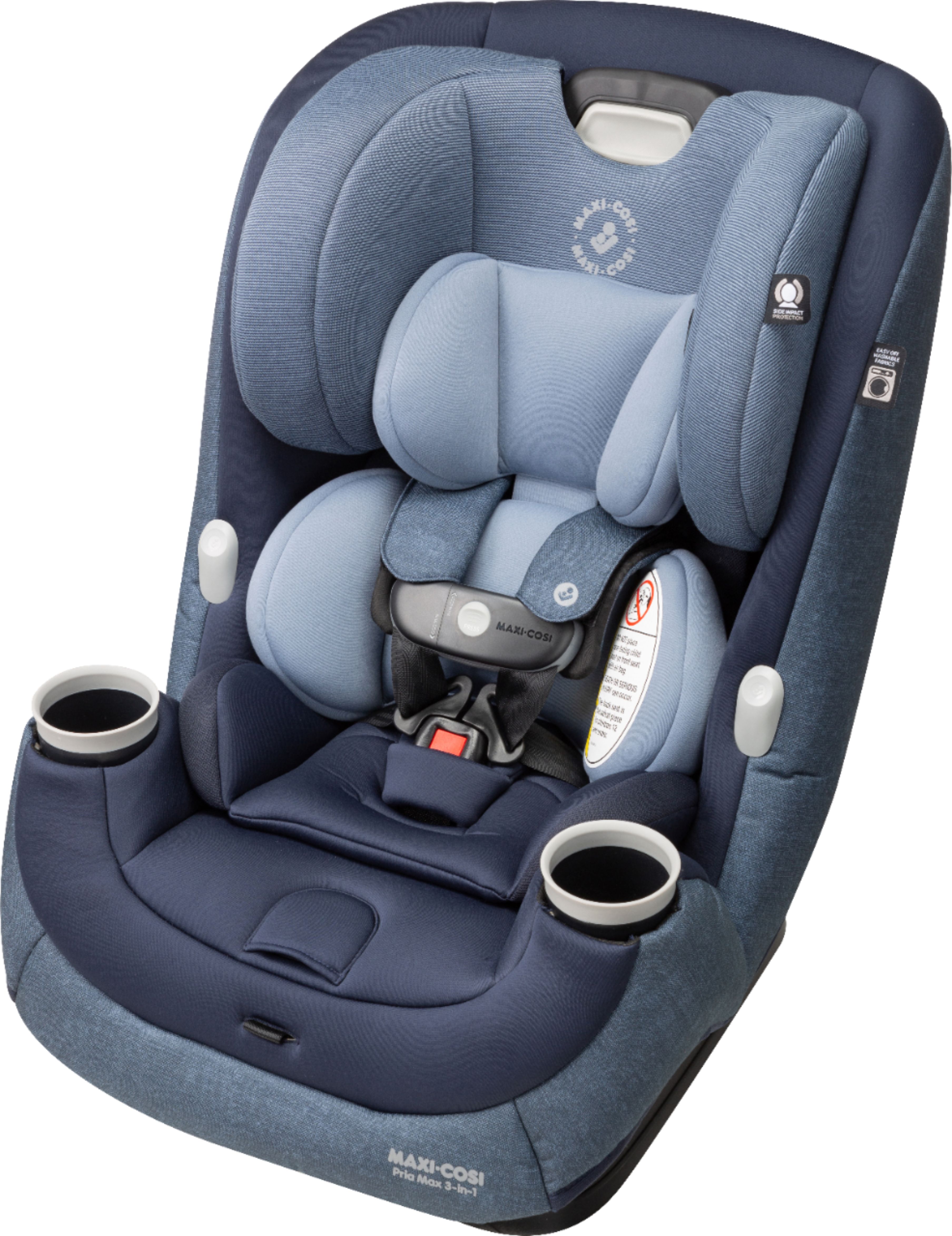 Left View: Maxi-Cosi - Pria Max All-in-One Convertible Car Seat - Blue