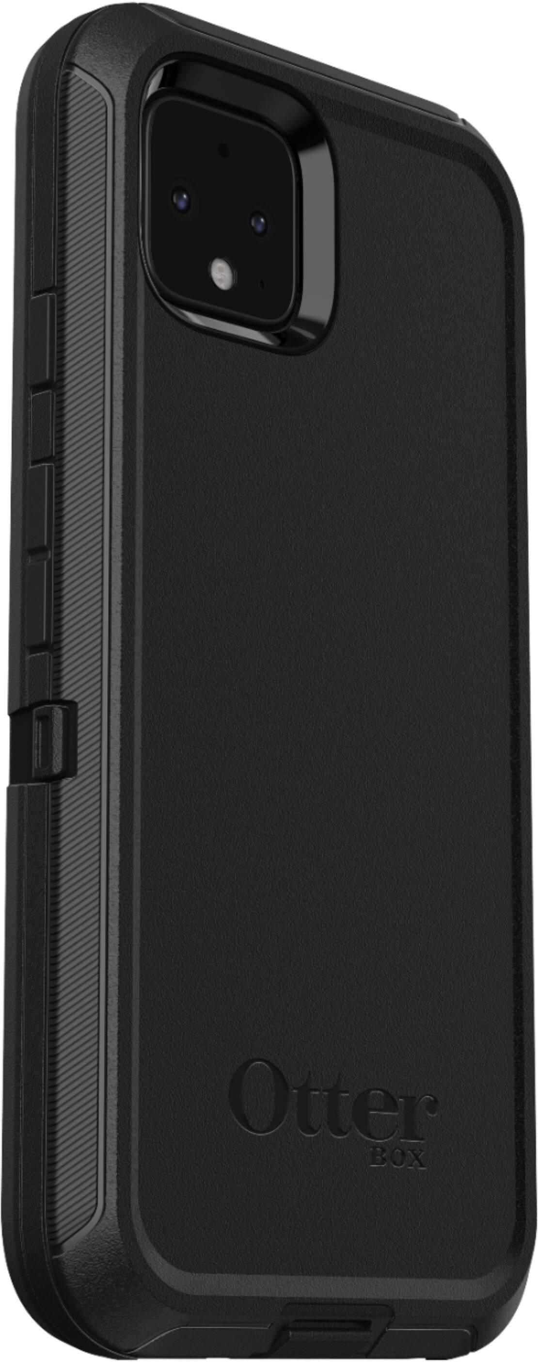 Angle. OtterBox - Defender Series Case for Google Pixel 4 - Black.