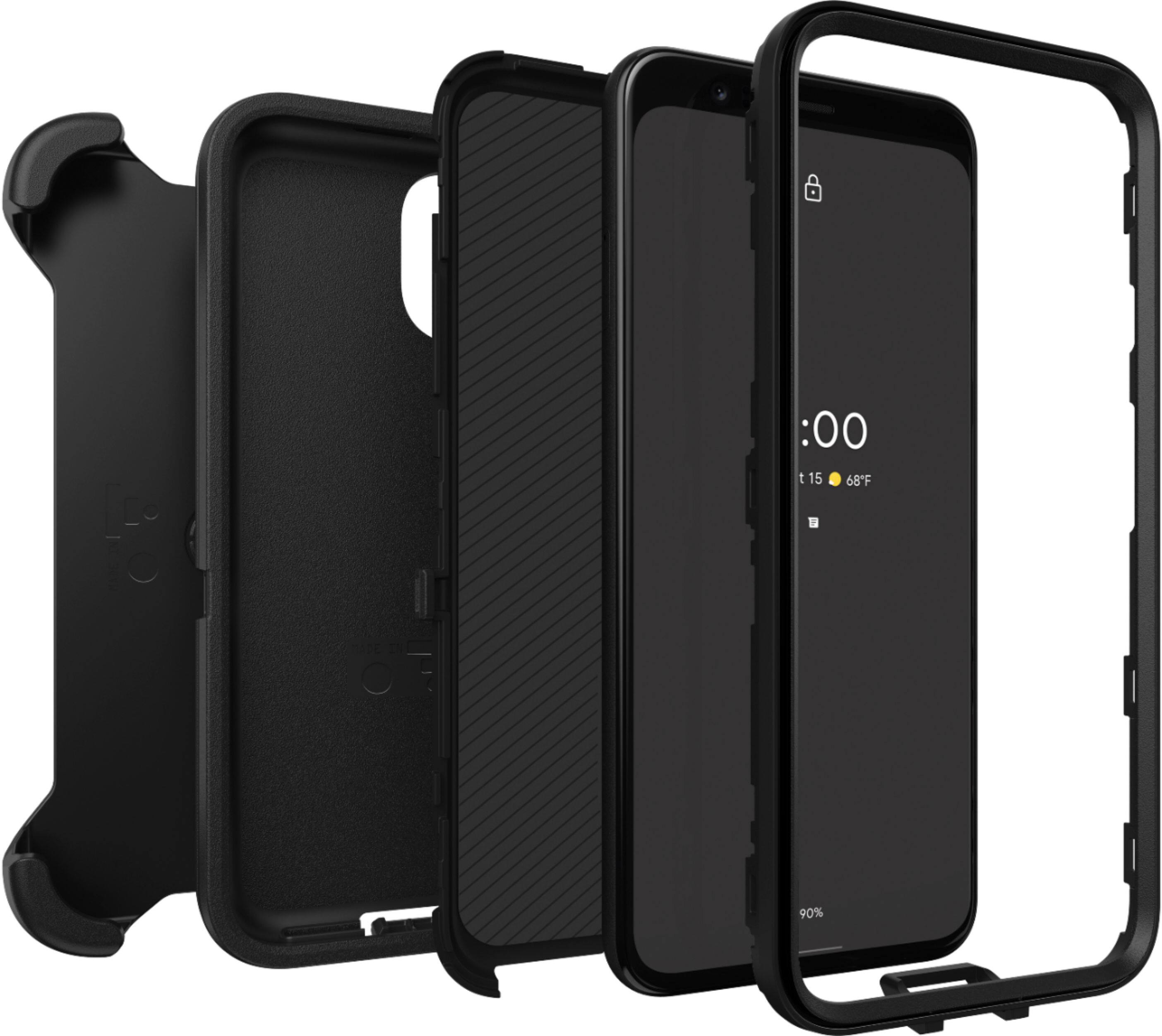 Alt View 13. OtterBox - Defender Series Case for Google Pixel 4 - Black.