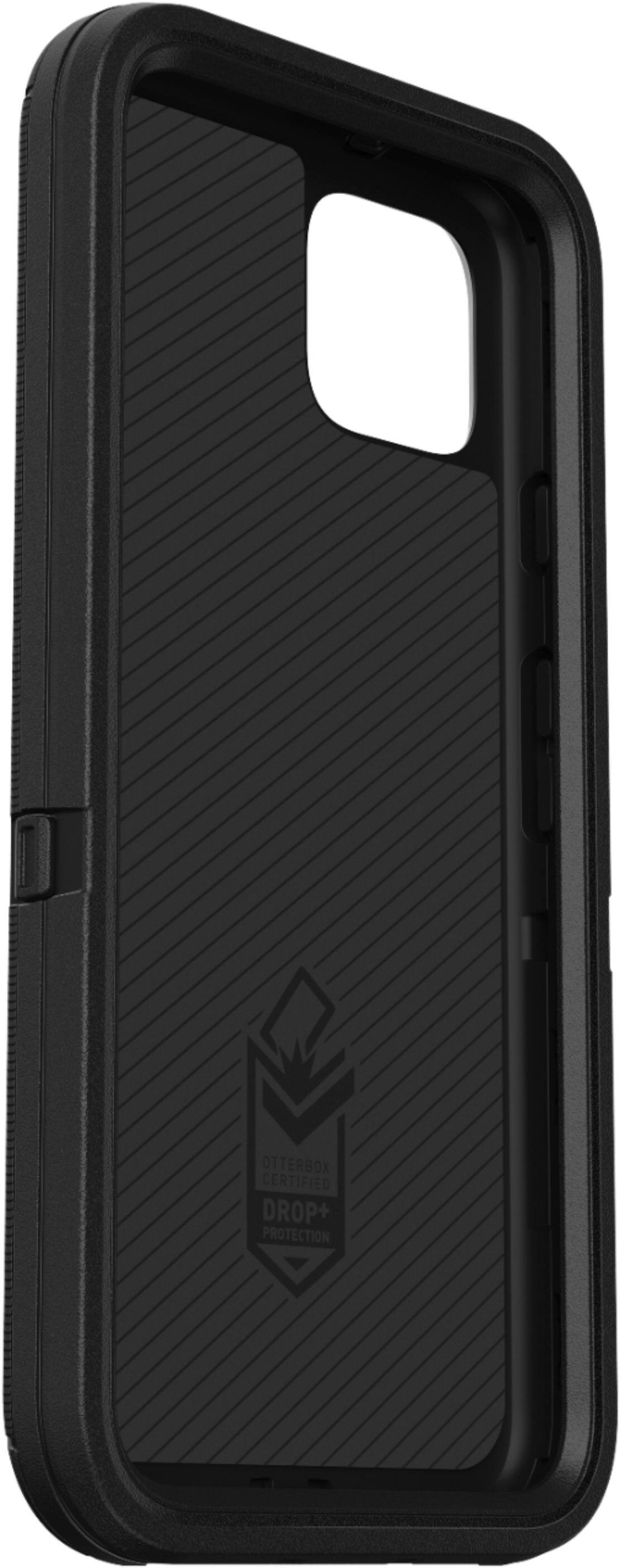 Left. OtterBox - Defender Series Case for Google Pixel 4 - Black.