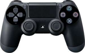 Sony - Geek Squad Certified Refurbished DualShock 4 Wireless Controller for PlayStation 4 - Black - Front_Zoom