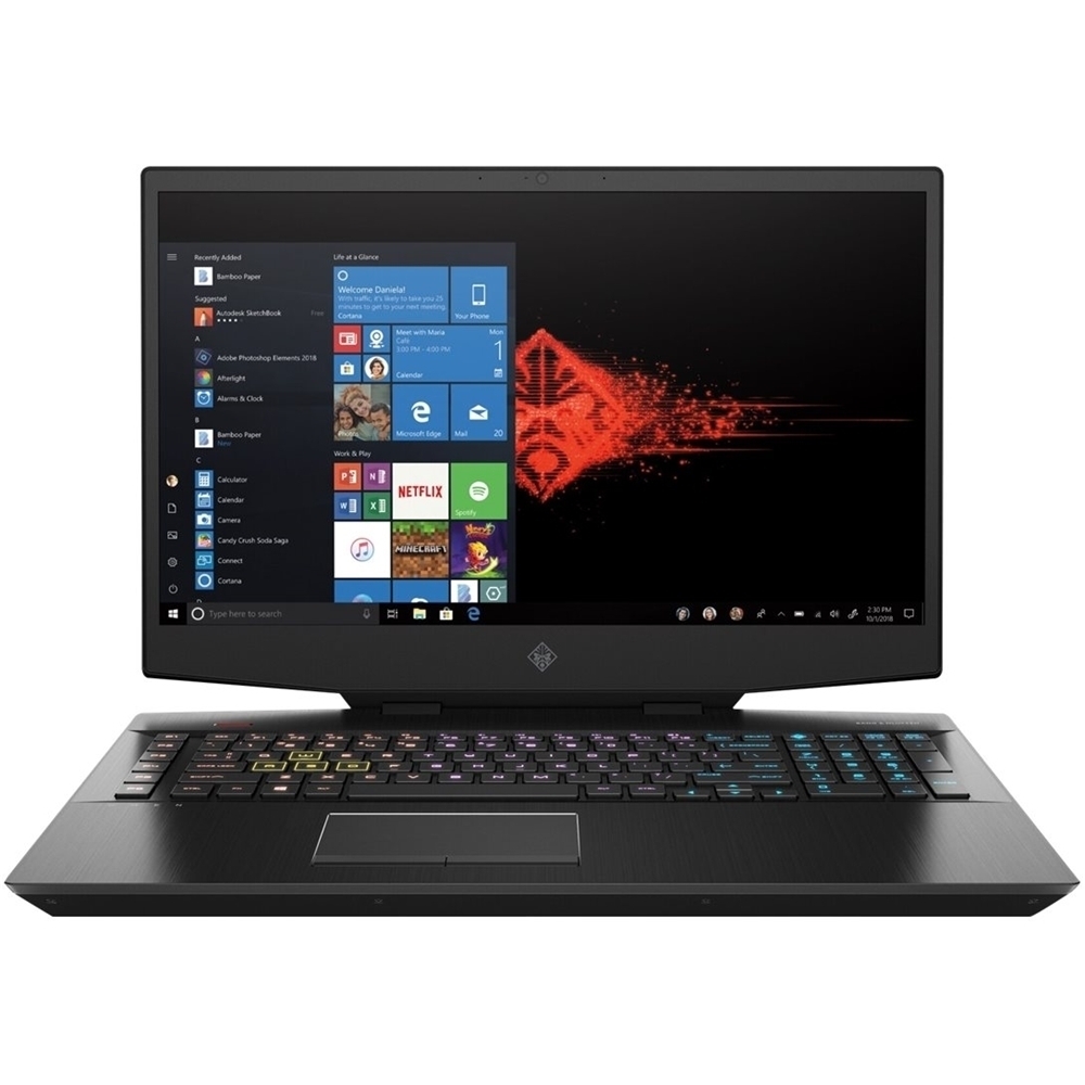 HP - OMEN by HP 17.3" Gaming Laptop - Intel Core i7 - 16GB Memory - NVIDIA GeForce RTX 2060 - 512GB Solid State Drive - Shadow Black, Sandblasted Hairline Finish