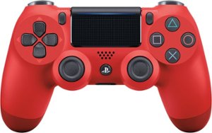 Sony - Geek Squad Certified Refurbished DualShock 4 Wireless Controller for PlayStation 4 - Magma Red - Front_Zoom