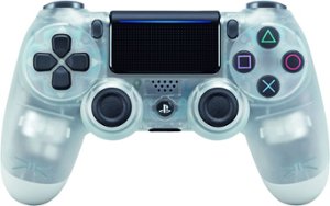 Sony - Geek Squad Certified Refurbished DualShock 4 Wireless Controller for PlayStation 4 - Crystal - Front_Zoom