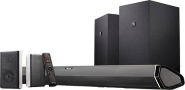 Nakamichi - 7.2.4-Channel 800W Soundbar System with Dual 8" Wireless Subwoofers and Dolby Atmos - Black - Front_Zoom