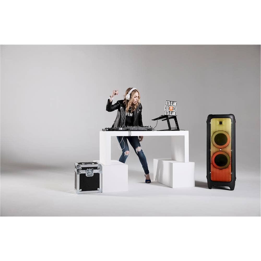 Alt View 30. JBL - PartyBox 1000 Portable Bluetooth Speaker - Black.