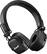 Marshall headphones are black and have a leather texture. They are designed for a comfortable listening experience and are ideal for music enthusiasts. The headphones are closed-back and have a black leather case.