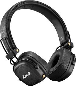 Marshall Major III Bluetooth Wireless On Ear Headphones Black Marshall Major III Bluetooth Wireless On Ear Headphones Black