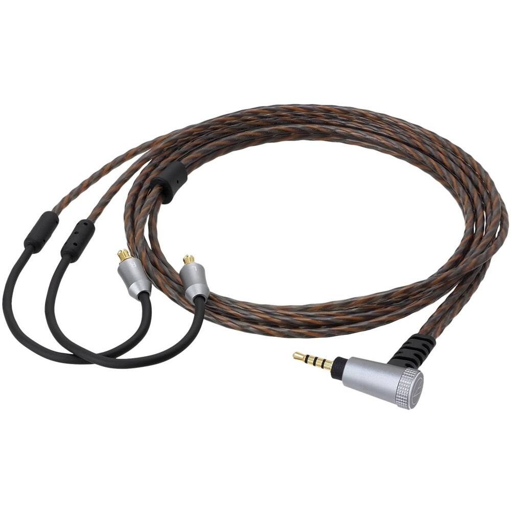Alt View 11. Audio-Technica - 4' Headphones Cable - Brown.