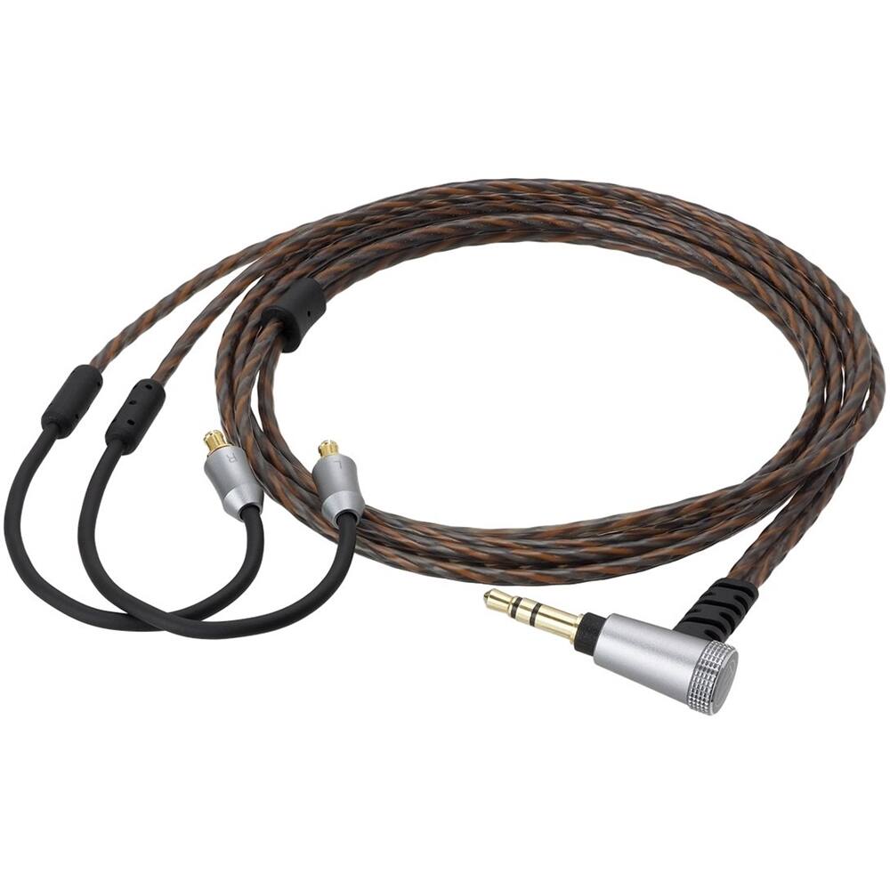 Alt View 11. Audio-Technica - 4' Headphones Cable - Gray/Orange.