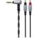Angle. Audio-Technica - 4' Headphones Cable - Black.