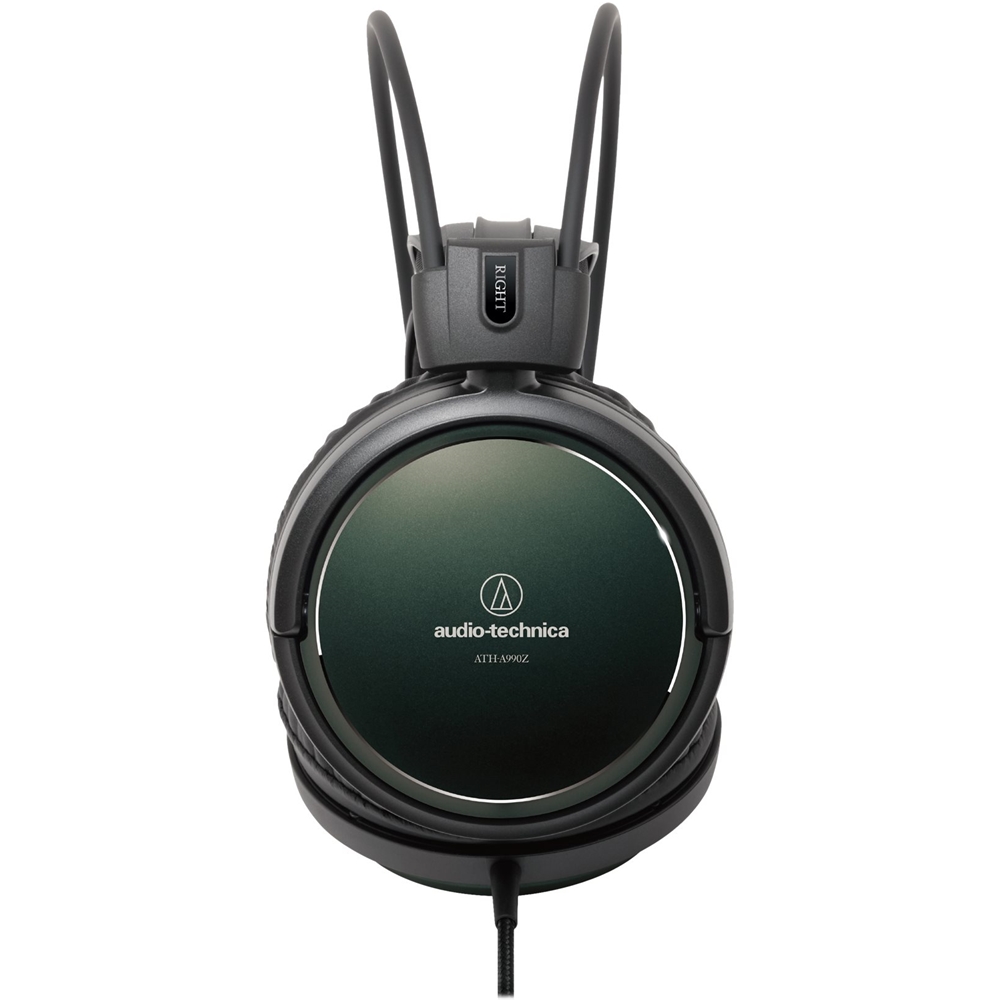Left View: Audio-Technica - Art Monitor ATH-A990z Wired Over-the-Ear Headphones - Black