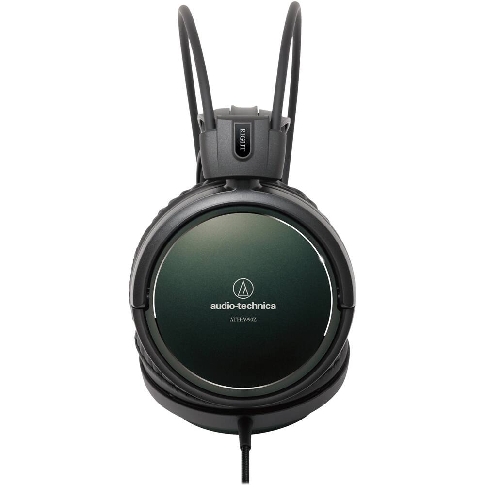 Left. Audio-Technica - Art Monitor ATH-A990z Wired Over-the-Ear Headphones - Black.