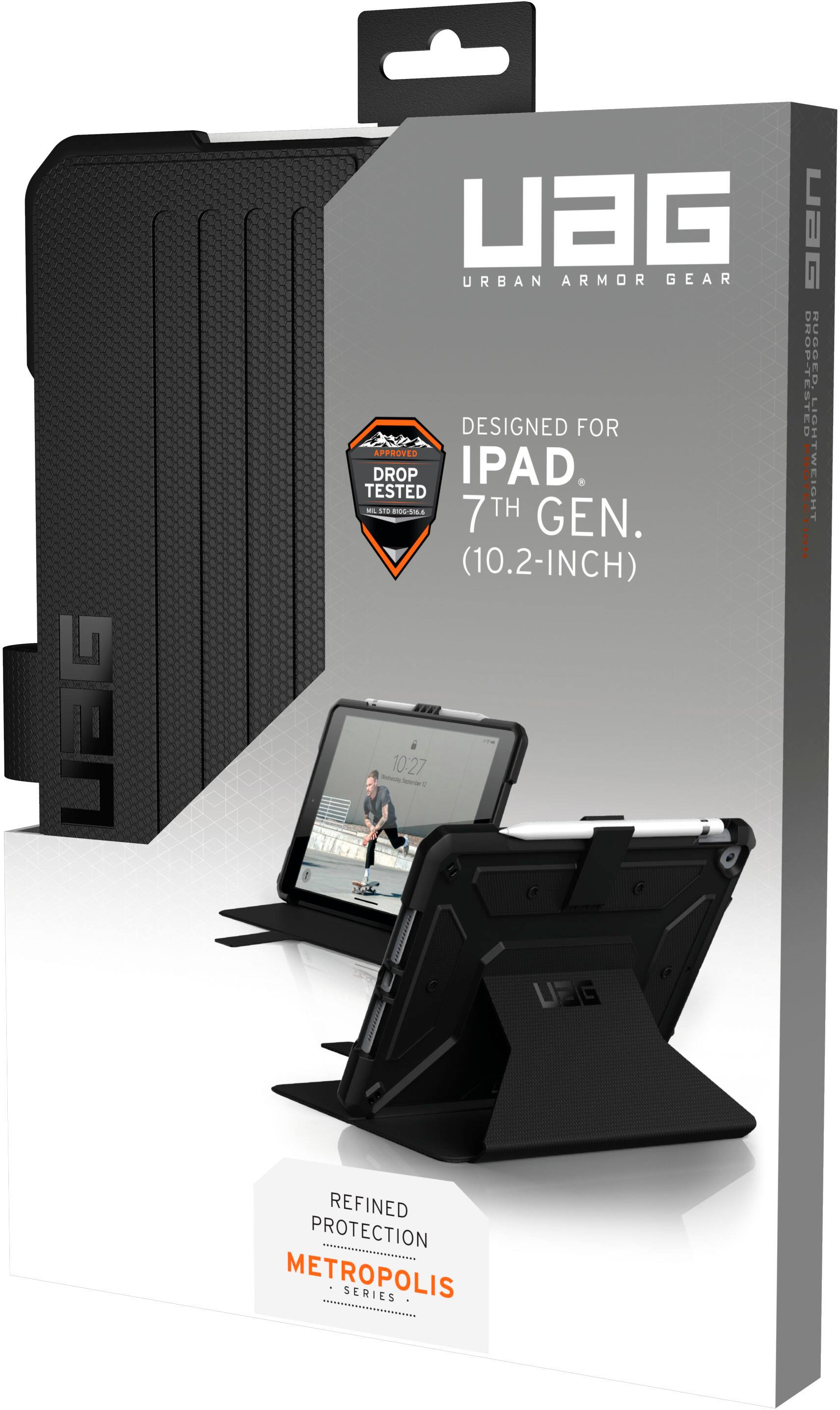 Alt View 16. UAG - Metropolis Folio Case for Apple® iPad® 10.2-Inch (9th/8th/7th Generations) - Black.