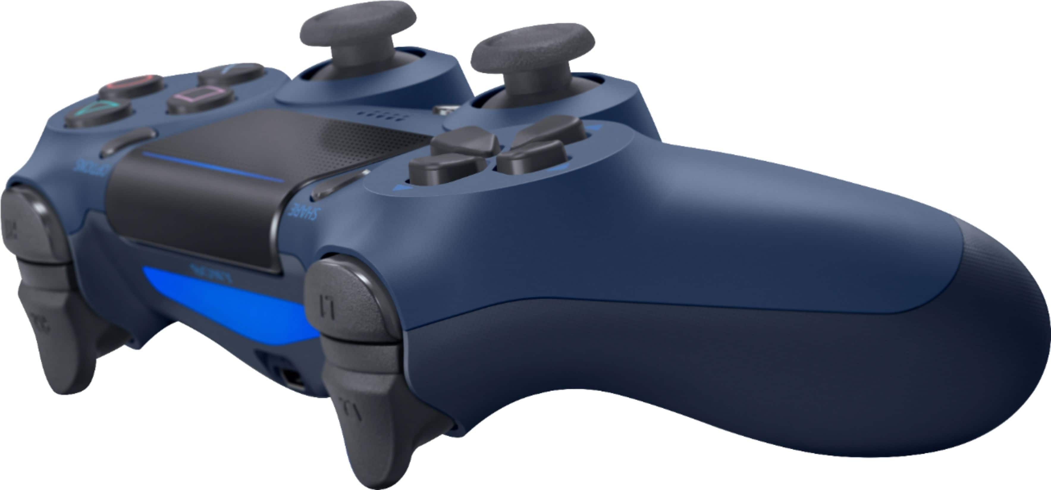 Alt View 12. Sony - Geek Squad Certified Refurbished DualShock 4 Wireless Controller for PlayStation 4 - Midnight Blue.