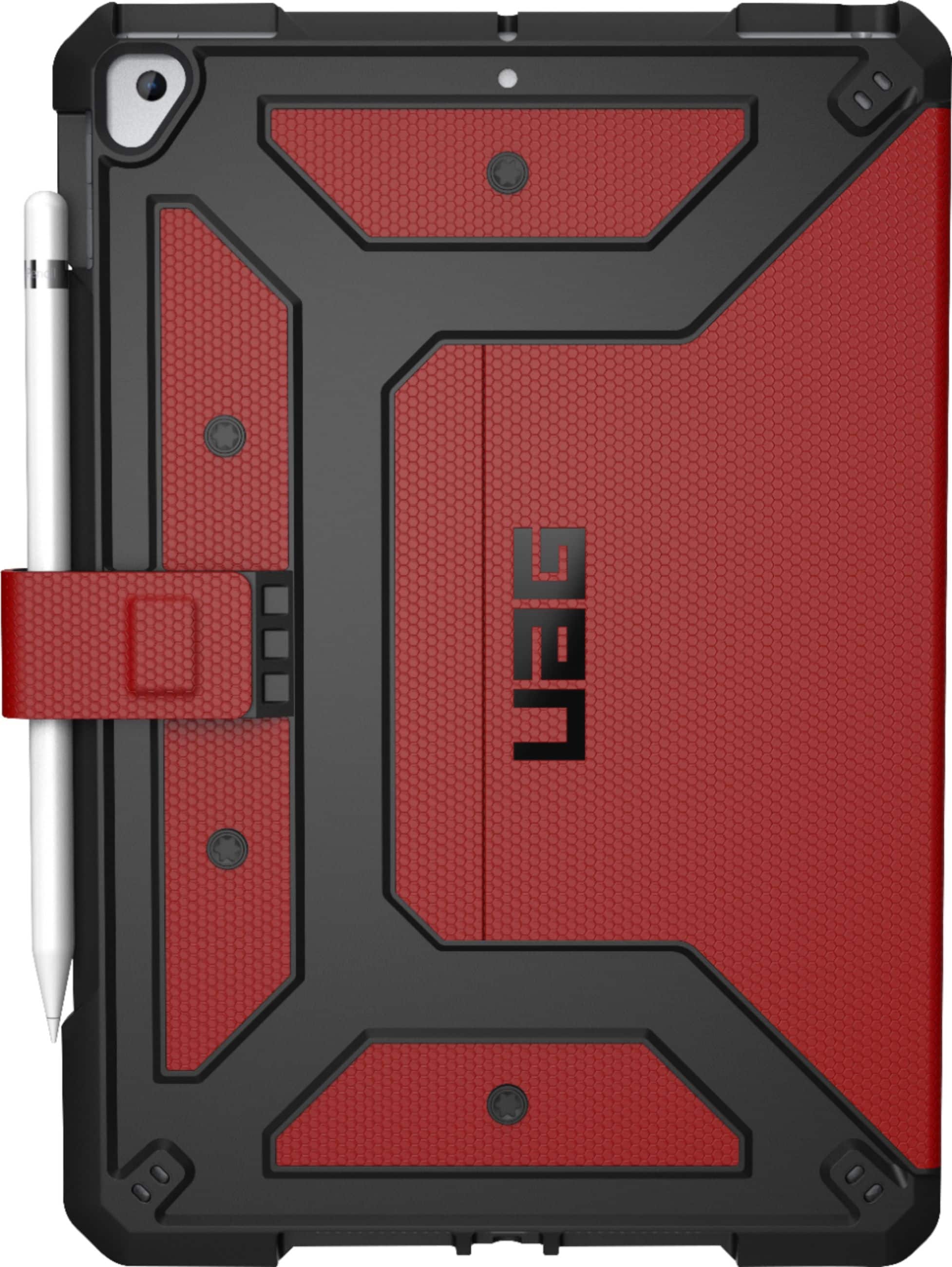 Front. UAG - Metropolis Folio Case for Apple® iPad® 10.2" (7th Generation 2019) - Magma.