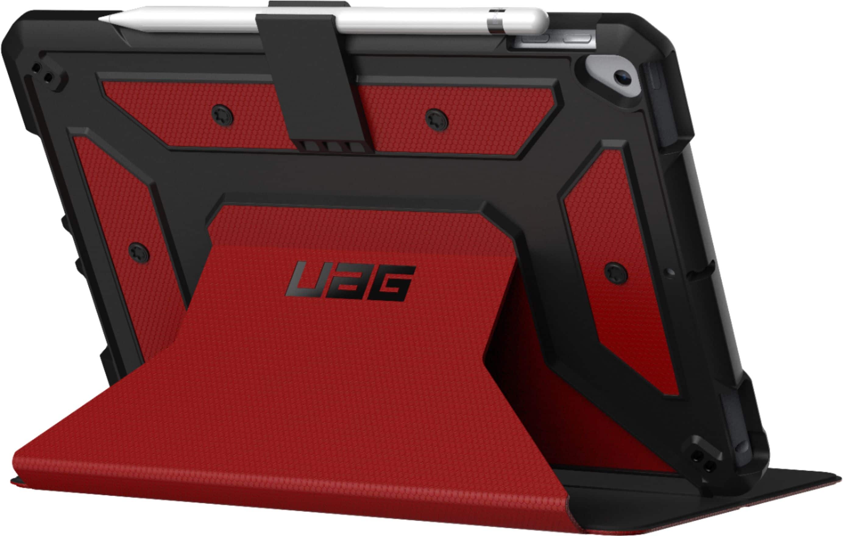 Alt View 12. UAG - Metropolis Folio Case for Apple® iPad® 10.2" (7th Generation 2019) - Magma.