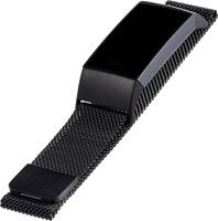 WITHit - Stainless Steel Mesh Band for Fitbit Charge 3 - Black - Angle_Zoom