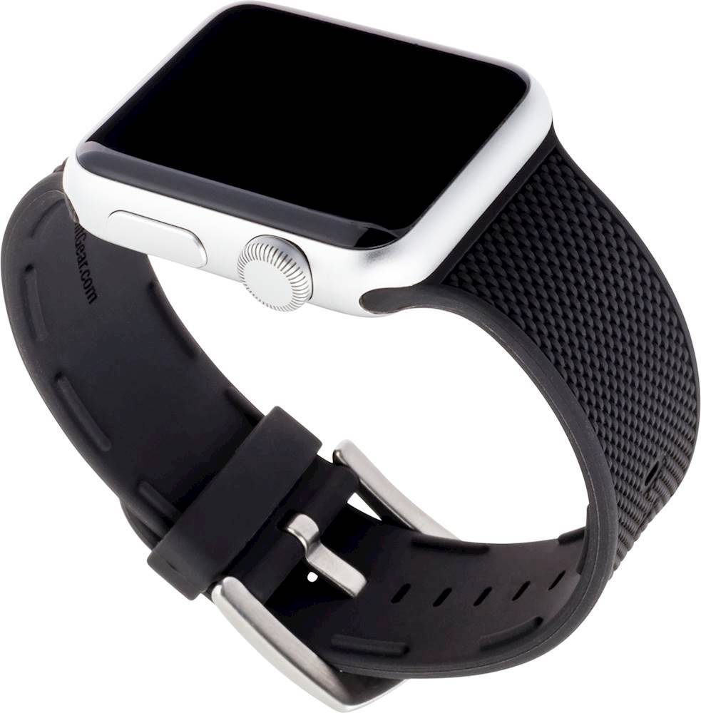 Angle View: WITHit - Silicone Band for Apple Watch™ 38mm and 40mm - Woven Black