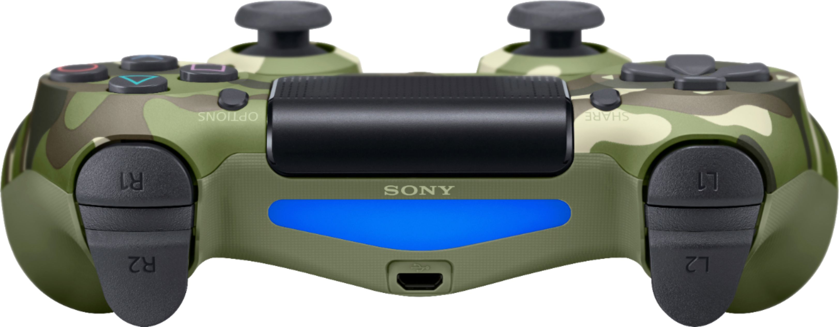 Alt View 11. Sony - Geek Squad Certified Refurbished DualShock 4 Wireless Controller for PlayStation 4 - Green Camouflage.