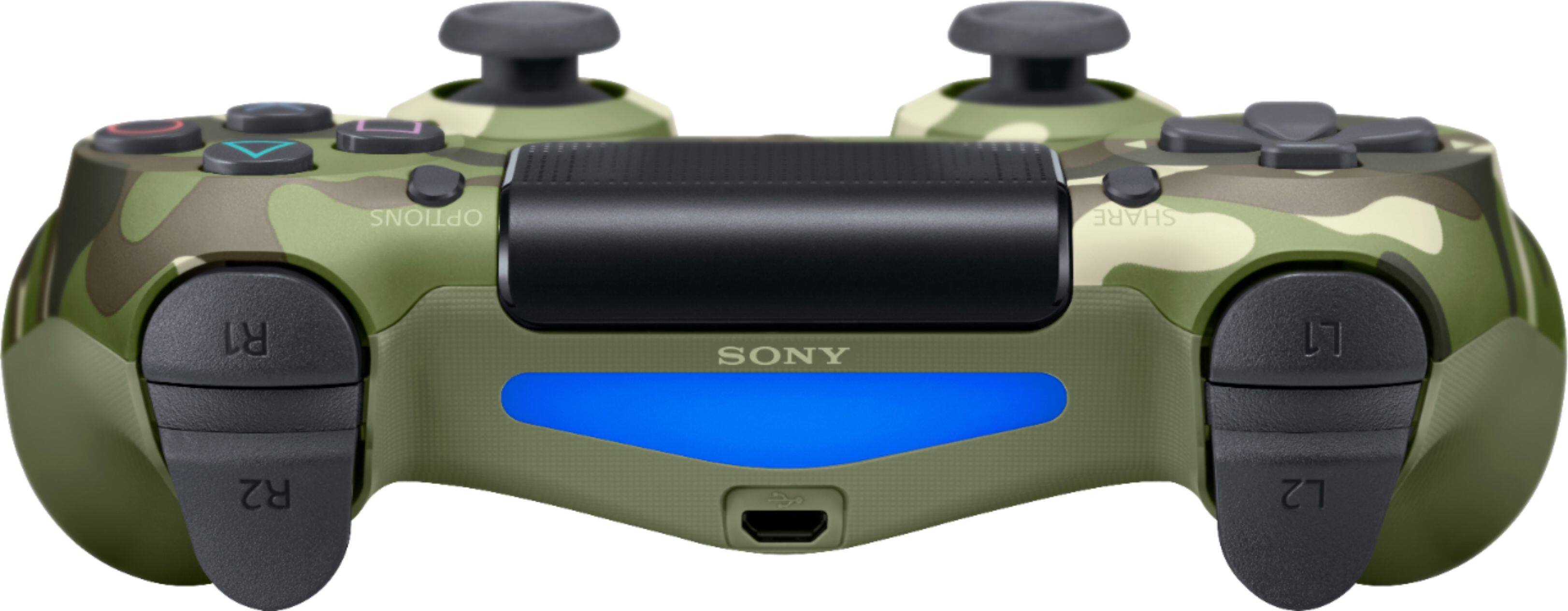 Alt View 11. Sony - Geek Squad Certified Refurbished DualShock 4 Wireless Controller for PlayStation 4 - Green Camouflage.
