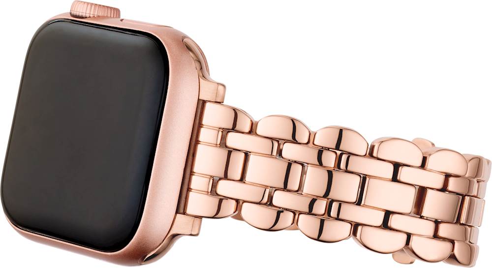 Kate Spade New York Stainless Steel Watch Strap For Apple Watch 38mm And 40mm Rose Gold Big Apple Buddy
