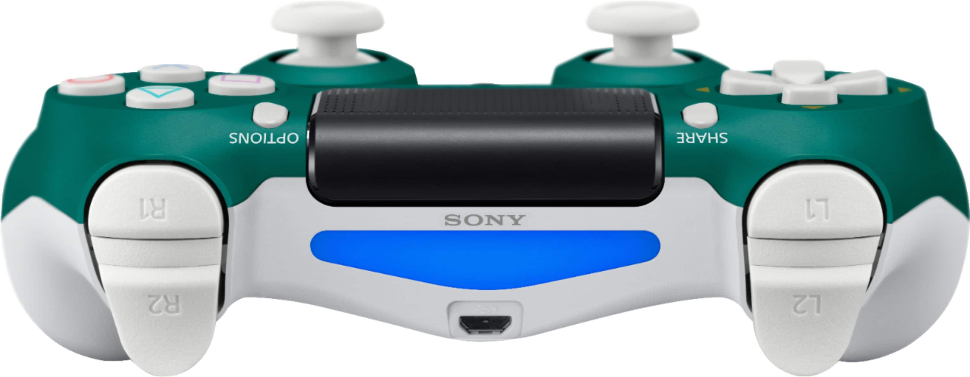 Alt View 12. Sony - Geek Squad Certified Refurbished DualShock 4 Wireless Controller for PlayStation 4 - Alpine Green.