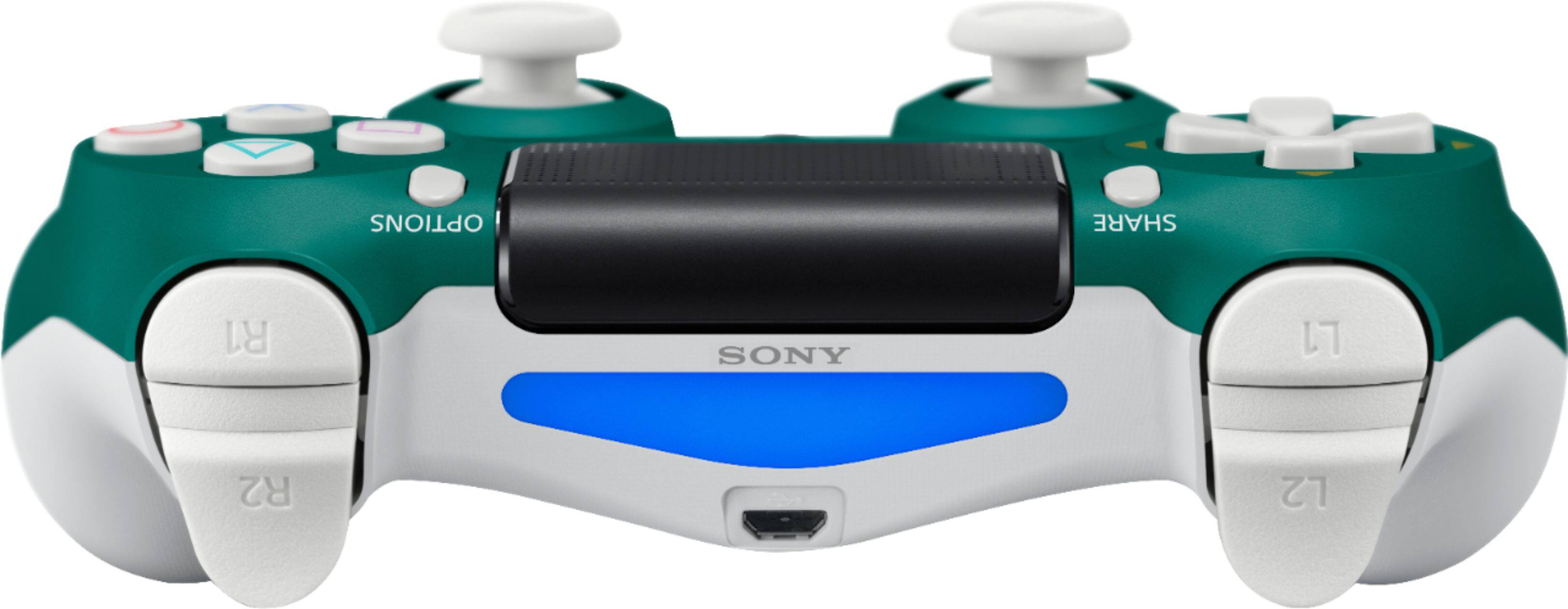 Alt View 12. Sony - Geek Squad Certified Refurbished DualShock 4 Wireless Controller for PlayStation 4 - Alpine Green.